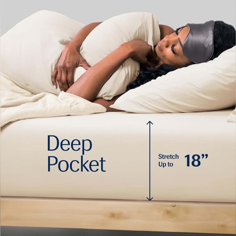 REST Cooling fitted sheet queen 1 FITTED SHEET Hot Sleeper IVORY